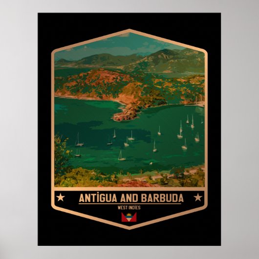 Antigua en Barbuda Poster (Voorkant)