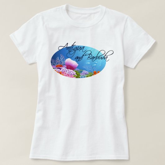 Antigua en Barbuda reef T-shirt (Design voorkant)
