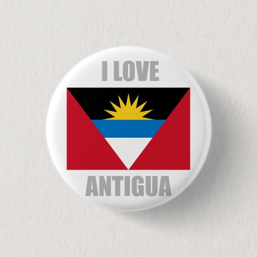 Antigua en Barbuda Ronde Button 3,2 Cm (Voorkant)