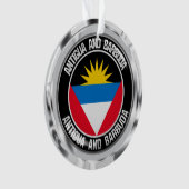 Antigua en Barbuda Round Emblem Ornament (voorkant)