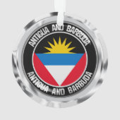 Antigua en Barbuda Round Emblem Ornament (achterkant)