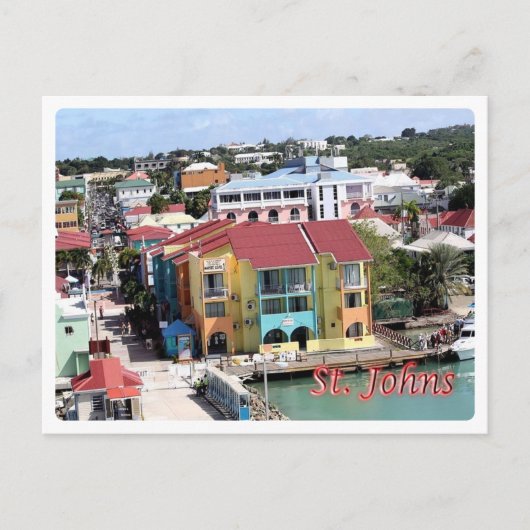 Antigua en Barbuda - Saint Johns - Briefkaart (Voorkant)