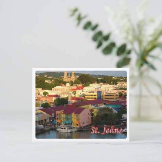 Antigua en Barbuda - Saint Johns - Briefkaart (Staand voorkant)