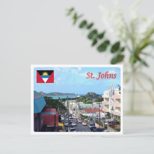 Antigua en Barbuda - Saint Johns - Briefkaart (Staand voorkant)