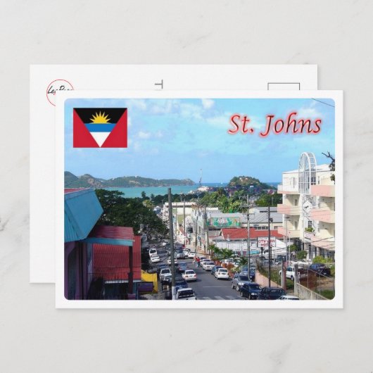 Antigua en Barbuda - Saint Johns - Briefkaart (Voorkant / Achterkant)