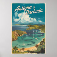 Antigua en Barbuda Schilderachtige Reis Kunst Vint