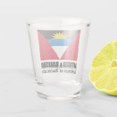 Antigua en Barbuda Shot Glas (Achterkant)