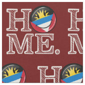 Antigua en Barbuda Smiling Flag Housewarming Stof (Close Up)