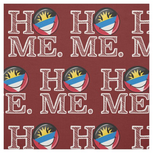 Antigua en Barbuda Smiling Flag Housewarming Stof (Swatch)