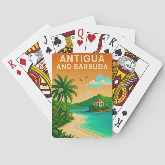 Antigua en Barbuda speelkaarten (Achterkant)