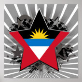 Antigua en Barbuda Star Poster (Voorkant)