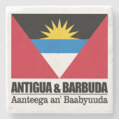 Antigua en Barbuda Stenen Onderzetter (Voorkant)