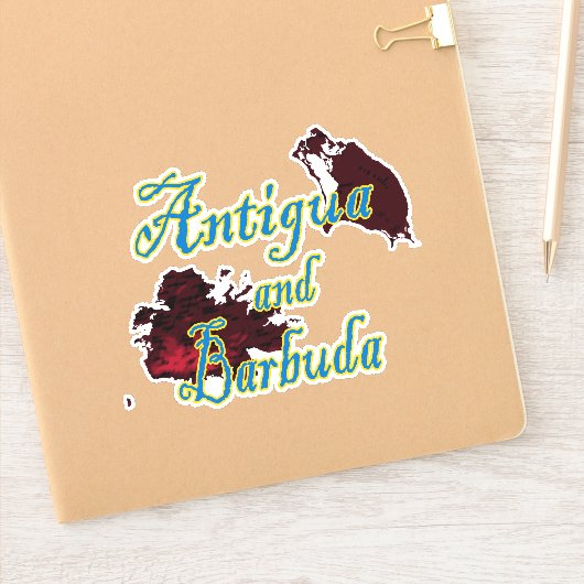Antigua en Barbuda Sticker (Notitieboek)