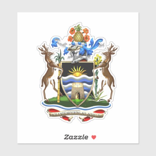 Antigua en Barbuda Sticker (Vel)