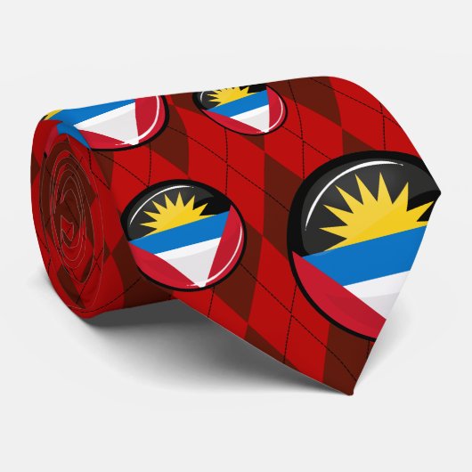 Antigua en Barbuda Stropdas (Opgerold)