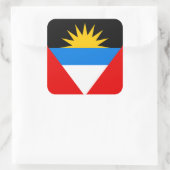 Antigua en Barbuda Vierkante Sticker (Tas)