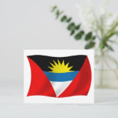 Antigua en Barbuda Vlag Ansichtkaart Briefkaart (Staand voorkant)