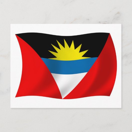 Antigua en Barbuda Vlag Ansichtkaart Briefkaart (Voorkant)