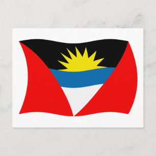Antigua en Barbuda Vlag Ansichtkaart Briefkaart