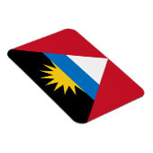 Antigua en Barbuda Vlag Premium Magnet Magneet (Rechterzijde)