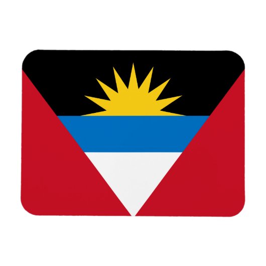 Antigua en Barbuda Vlag Premium Magnet Magneet (Horizontaal)