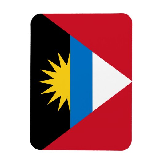 Antigua en Barbuda Vlag Premium Magnet Magneet (Verticaal)