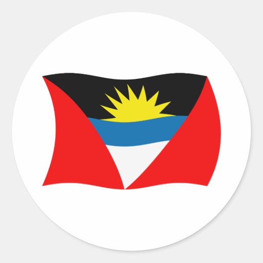 Antigua en Barbuda Vlag Sticker (Voorkant)
