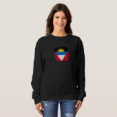 Antigua en Barbuda Vlag Trots Antiguan 1 Trui (Voorkant volledig)