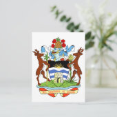 Antigua en Barbuda wapenschild Briefkaart (Staand voorkant)