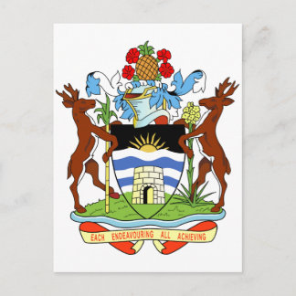 Antigua en Barbuda wapenschild Briefkaart