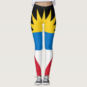 Antigua Flag Antiguan Barbudan Carnaval Leggings (Voorkant)