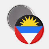 Antigua Flag Magneet (Voorkant / Achterkant)