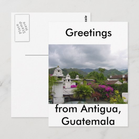 Antigua, Guatemala Briefkaart (Voorkant / Achterkant)