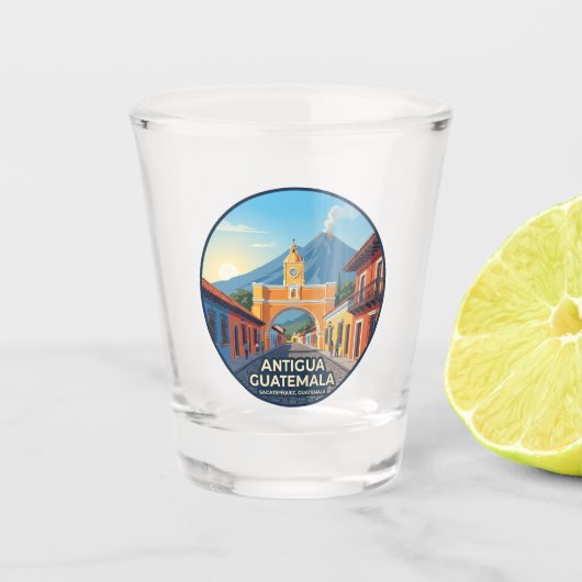 Antigua Guatemala Guatemala Shot Glas (Voorkant)