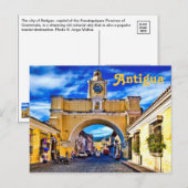 Antigua, Guatemala, Midden-Amerika Briefkaart (Voorkant / Achterkant)