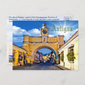 Antigua, Guatemala, Midden-Amerika Briefkaart (Voorkant / Achterkant)