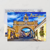 Antigua, Guatemala, Midden-Amerika Briefkaart (Voorkant / Achterkant)