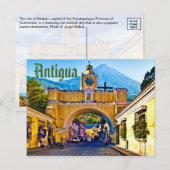 Antigua, Guatemala, Midden-Amerika Briefkaart (Voorkant / Achterkant)