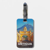 Antigua Guatemala Reizen Bagagelabel (Achterkant verticaal)