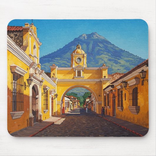 Antigua Guatemala Reizen Muismat (Voorkant)