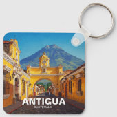 Antigua Guatemala Reizen Sleutelhanger (Achterkant)