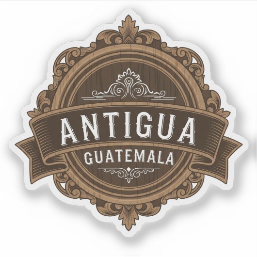 Antigua Guatemala Reizen Sticker (Voorkant)