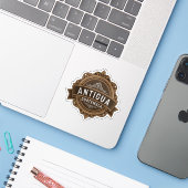 Antigua Guatemala Reizen Sticker (Laptop met iPhone)