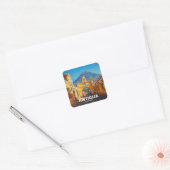Antigua Guatemala Reizen Vierkante Sticker (Envelop)