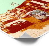 Antigua Guatemala Tuc Tuc Tuc en Volcano Poster (Hoek)