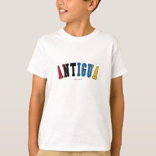 Antigua in nationale kleuren t-shirt