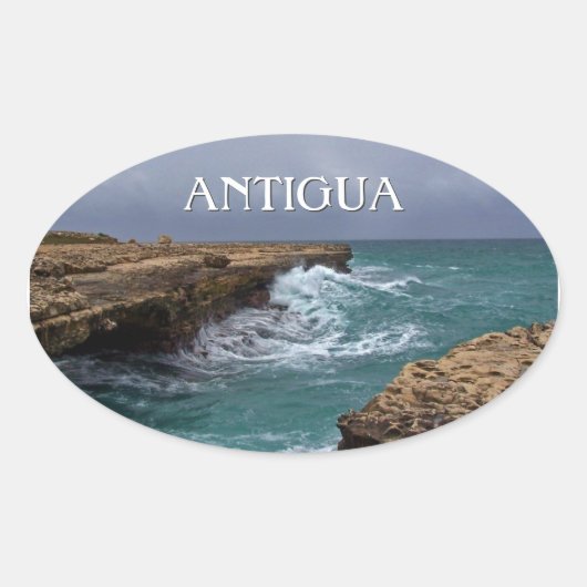 Antigua Island Seascape Sticker (Voorkant)