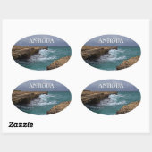Antigua Island Seascape Sticker (Vel)