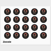 Antigua Karibik Ronde Sticker (Vel)