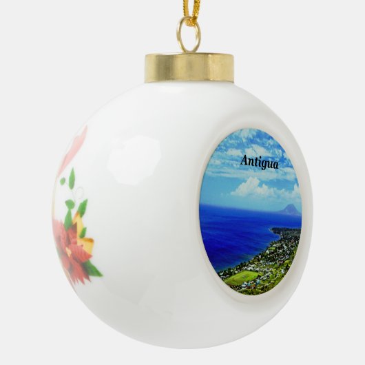 Antigua Keramische Bal Ornament (Links)